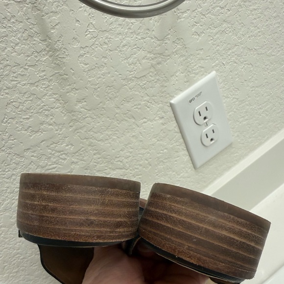 Madewell The Frances Mules Black Leather Loafers sz 8 - Picture 6 of 8